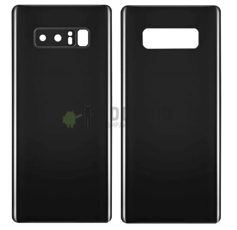 Задняя крышка для Samsung Galaxy Note 8 (Black) со стеклом камеры