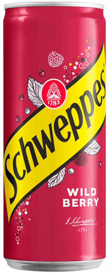 Газированный напиток Швепс Вайлд Берри / Schweppes Wild Berry 0.33 - банка