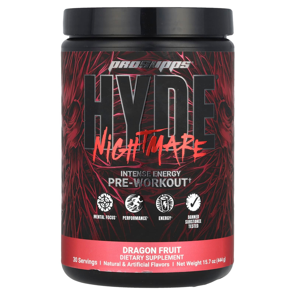 ProSupps, HYDE® Nightmare, интенсивная энергия перед тренировкой, плод дракона, 444 г (15,7 унции)
