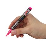 Маркер меловой "POP-ART" РОЗОВЫЙ, 3,5 мм, сухостираемый, для гладких поверхностей, BRAUBERG, 151522