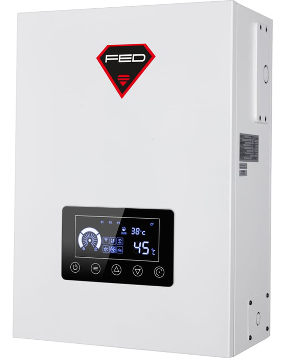 Котел электрический FED Electric 7.5 кВт 230/400V + возможность подключения ГВС и Wi-Fi