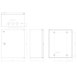 Корпус металлический ЭРА SIMPLE ЩМПг-03 (360x300x175) IP54 У2 серый