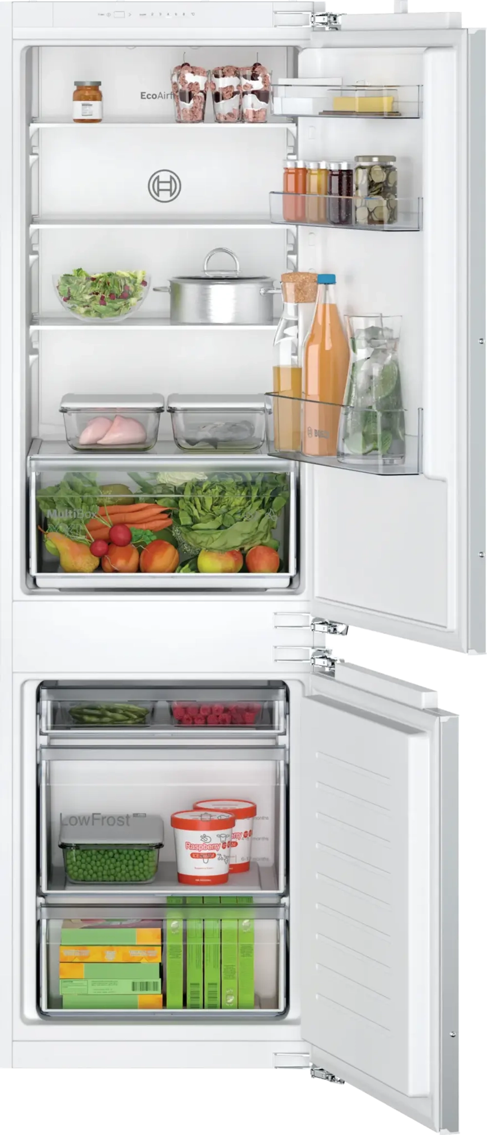 Встраиваемый двухкамерный холодильник Bosch KIV 86 NFF0