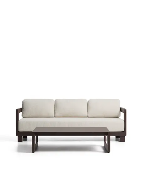 Комплект садовой мебели Nerano из коричневого алюминия