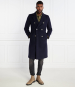 Хлопковое пальто miroy2341 HUGO - темно-синий(50500094)