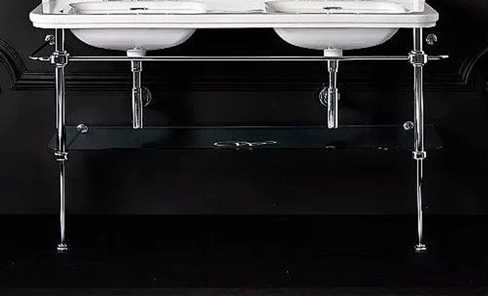 Консоль с раковиной Kerasan Waldorf 9195K 150 хром с 1 отверстием