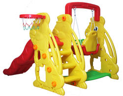 Детский комплекс Капризун Кролик с волнистой горкой