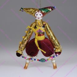Ёлочная игрушка Клоун Скоморох