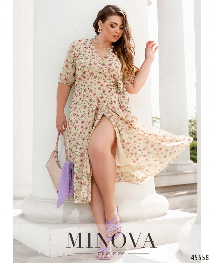 Платье 21-07-бежевый Minova