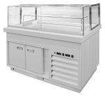 Напольная горизонтальная кондитерская холодильная витрина Finist Maria Ms-16-9 с охлаждаемой выкладкой