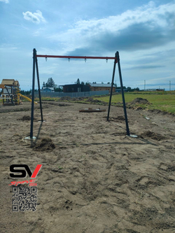 Монтаж уличных качелей Sv Sport
