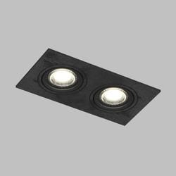 DK3022-BK Встраиваемый светильник, IP 20, 10 Вт, GU5.3, LED, черный, пластик