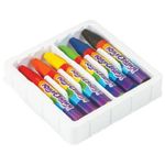 Мелки восковые 6цв. Юнландия Мудрый слон, утолщённые, картон. уп.