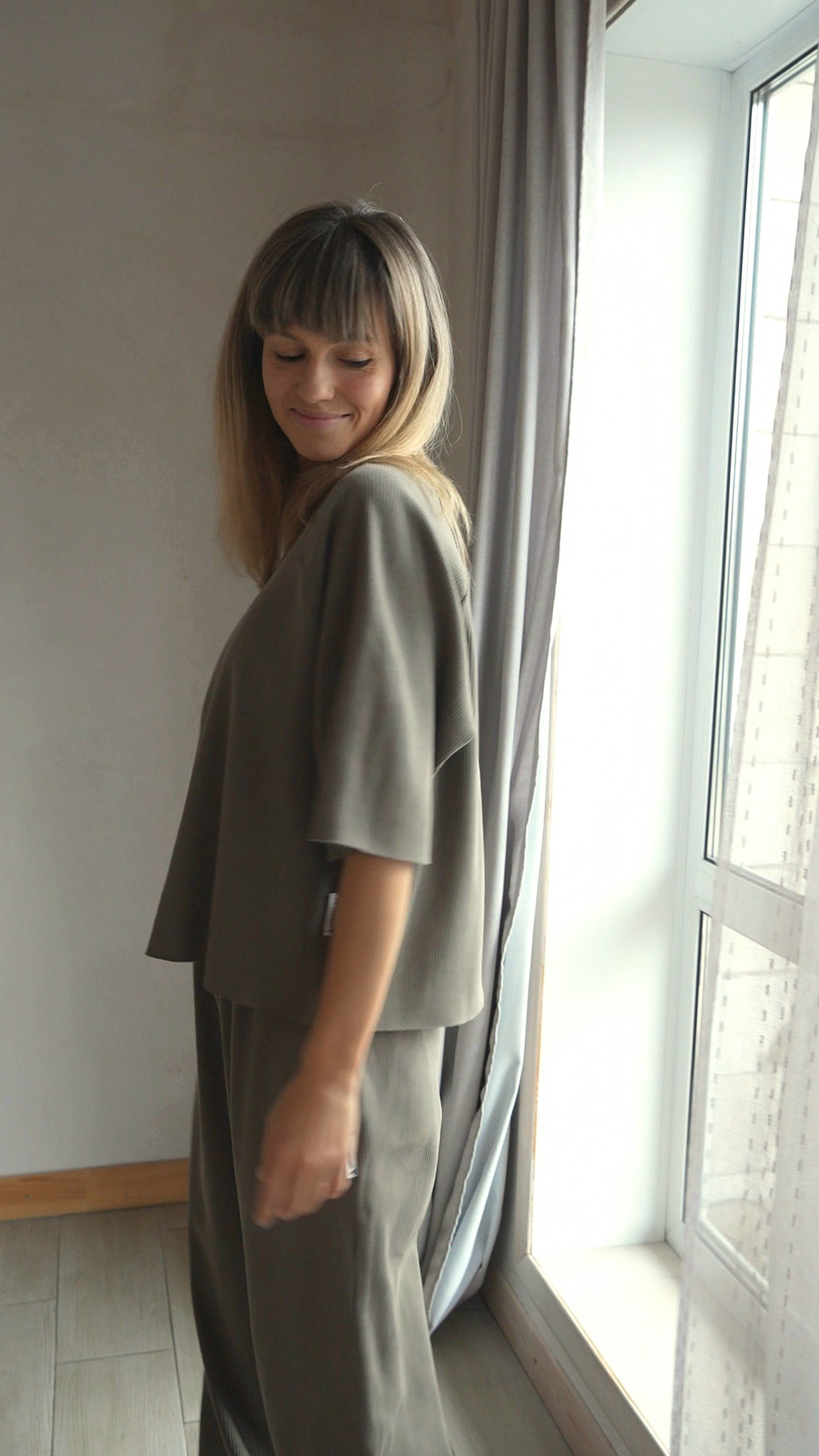 Футболка "дымчатая оливка"