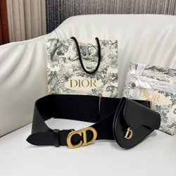 Christian Dior Saddle Belt With Pouch