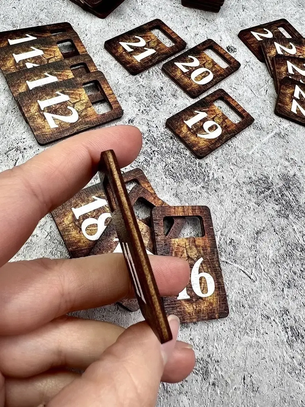 Номерки для гардероба 3х5 см