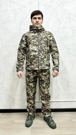 Тактический камуфляжный костюм softshell