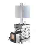 Печь для бани ASTON 12 INOX стекло с баком на трубе 50л Ø115 (AISI 439)