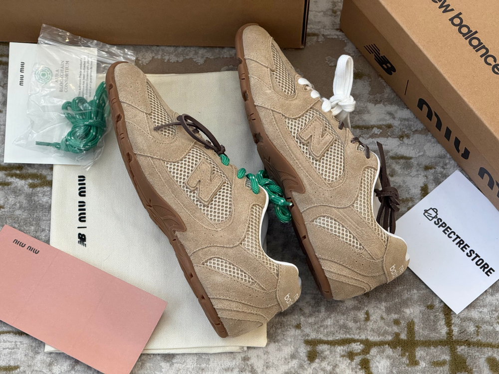New Balance x Miu Miu 530 SL Light Brown (Сетка)
