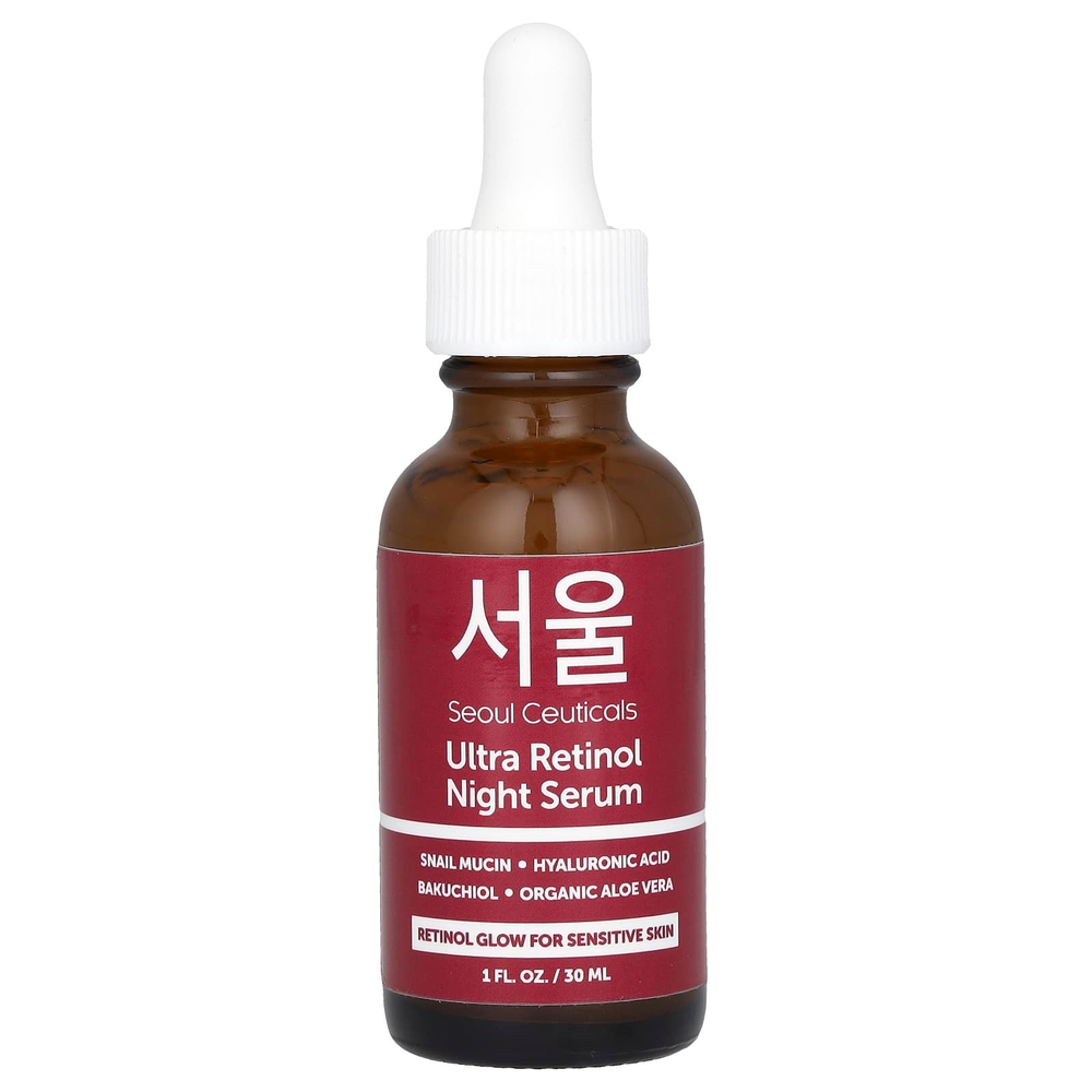 SeoulCeuticals, ночная сыворотка с ретинолом, 30 мл (1 жидк. унция)