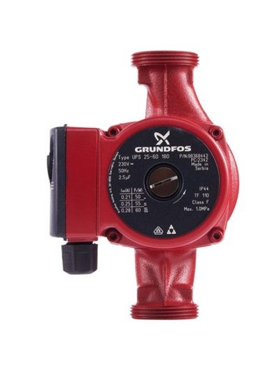 Насос циркуляционный GRUNDFOS UPS 25-60 EU, с гайками