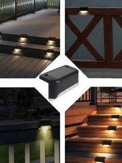 Уличные светильники на солнечной батареи 16 штук, коричневый