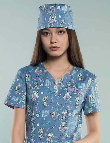 Колпак Z19-1929 (принт-стрейч/принт куклы)