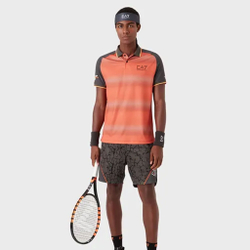Мужские теннисные шорты EA7 Shorts Men - Anthracite, Orange