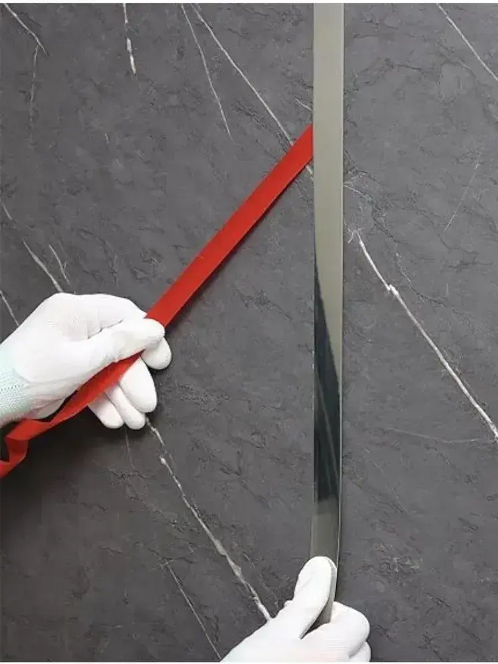 Декоративный самоклеящийся молдинг серебро 2 см из нержавеющей стали с титановым PVD покрытием зеркальная лента для стен 1 шт