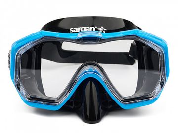 Набор маска+трубка в сумке Sargan Панорама-М черный/синий