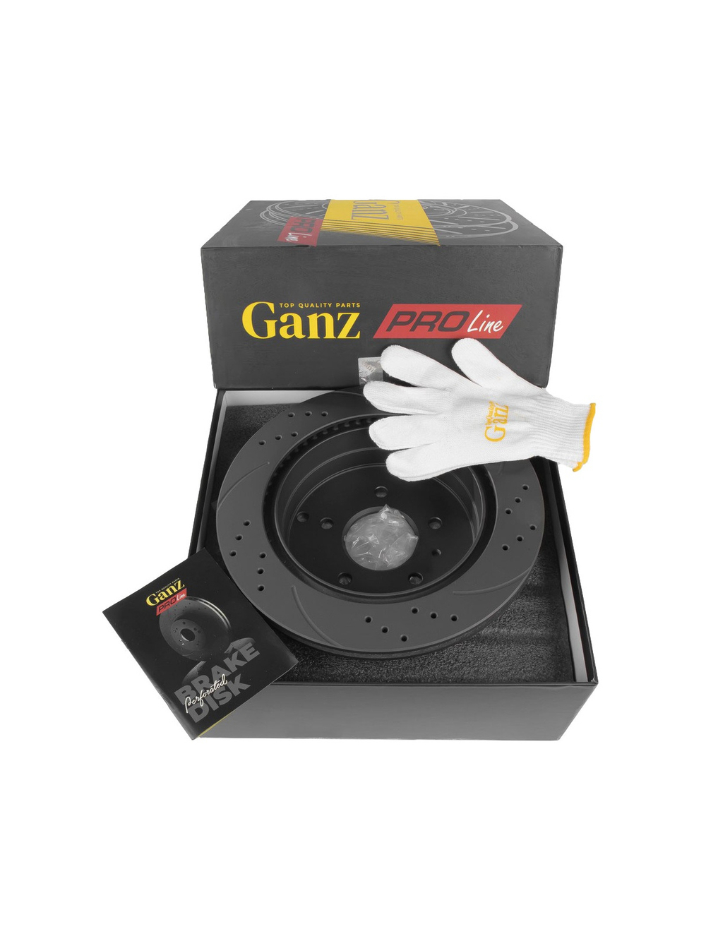 Диск тормозной задний перфорированный PRO-LINE с покрытием комплект CHEVROLET CAPTIVA GANZ GIJ06040S