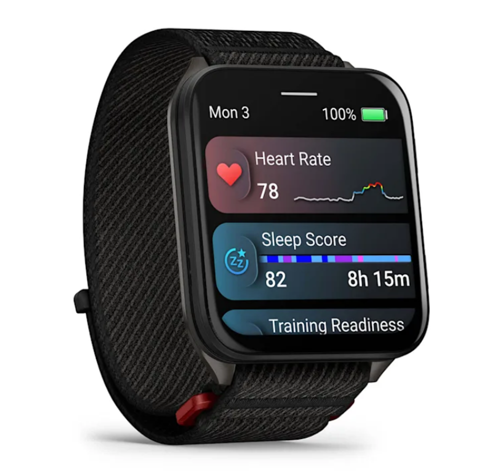 Смарт-часы Garmin Venu X1 цвета мха, титан, Amoled, 51.2мм, зеленый браслет нейлон, 010-02980-03