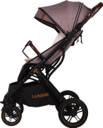 Прогулочная коляска luxmom 609 Коричневый текстиль