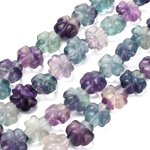 Бусина Клевер 10мм, флюорит (в ассортименте)