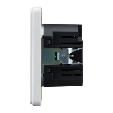 Розетка ROUND USB-A+Type-C 3А с функцией быстрой зарядки перламутр KRANZ