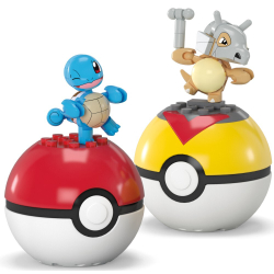 MEGA Pokemon - Покебол Сквиртл и Кубон 2шт Строительные блоки 45 элементов. HXP15 / артикул   HXP11 HXP15  / GTIN 194735235728