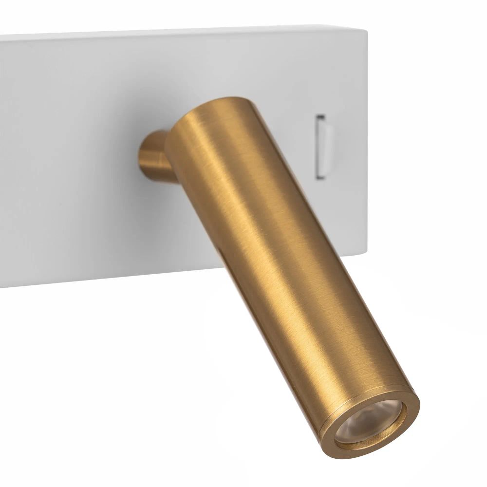 Citilux Декарт CL704450 LED Светильник с выключателем Белый+Бронза