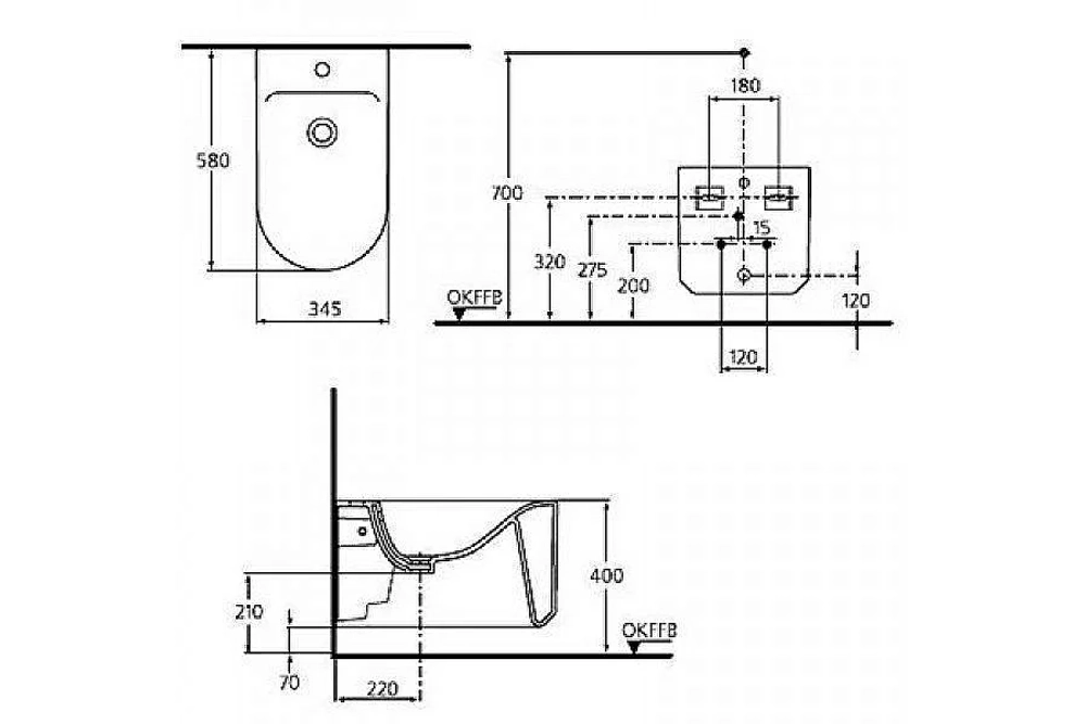 Биде подвесное Ideal Standard Moments K5061MA