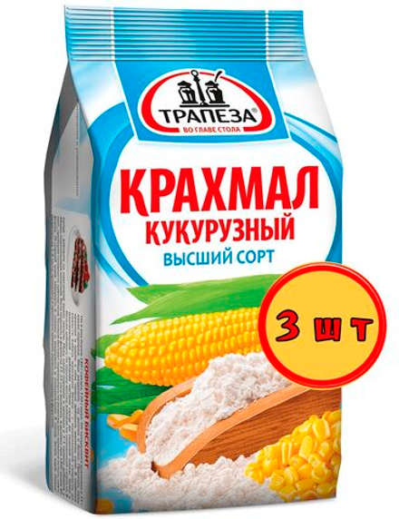 Крахмал кукурузный "Трапеза" 150 г х 3 шт.