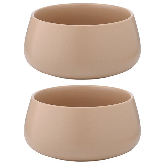 Набор из двух салатников бежевого цвета из коллекции essential, 800 мл