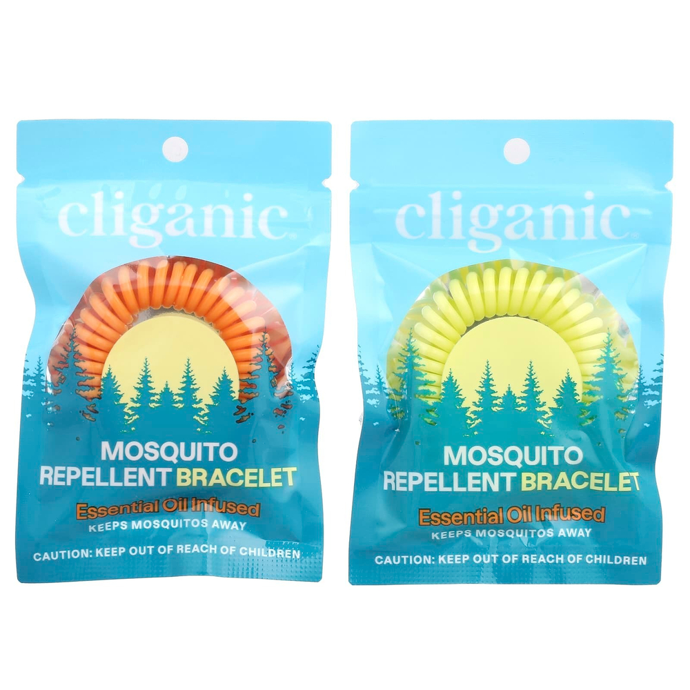 Cliganic, Браслет от комаров, 10 шт. В упаковке