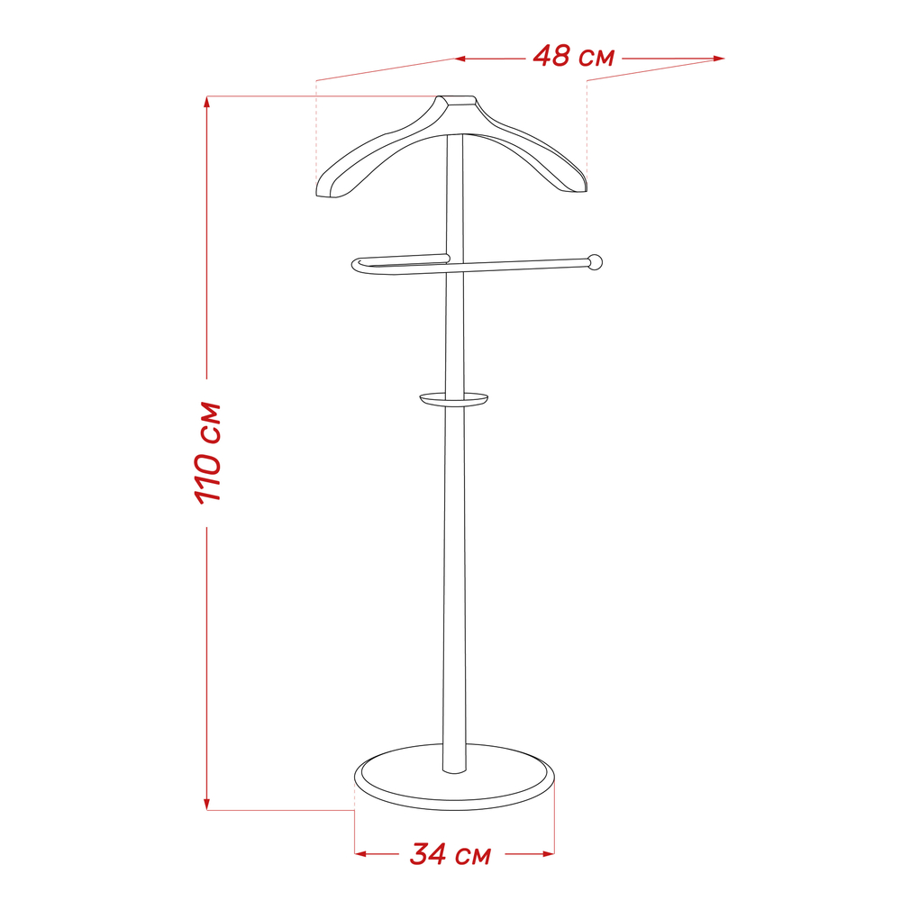 Вешалка напольная Leset Бостон
