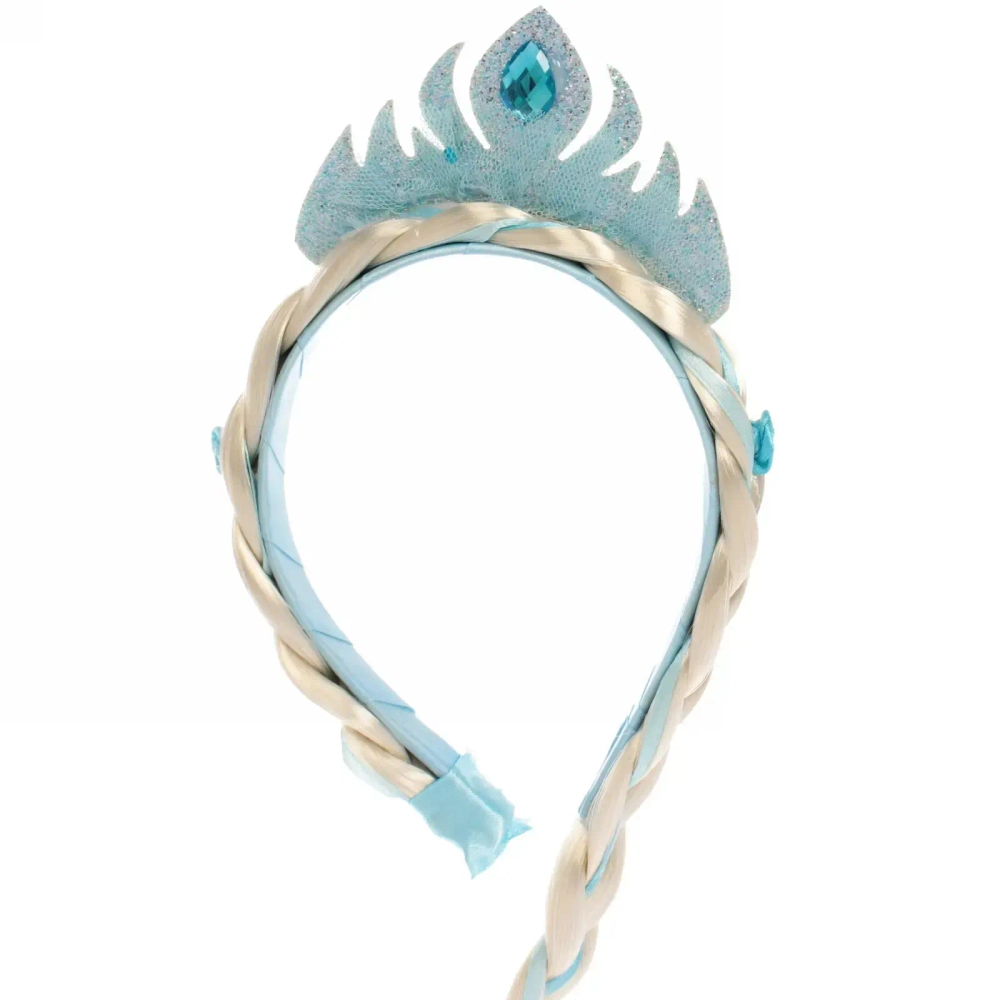 Ободок карнавальный с косичкой «Снежная королева»