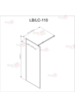 Душевая перегородка AvaCan LB 110 MT