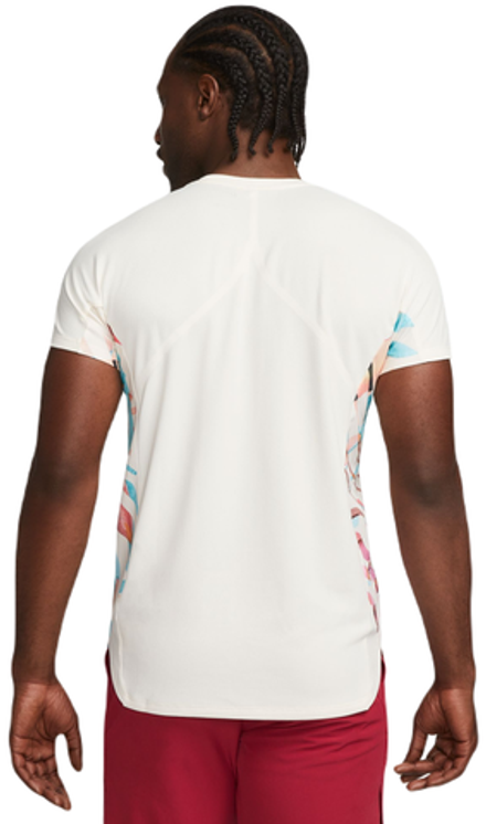 Мужская теннисная футболка Nike Court Dri-Fit Slam Tennis Top - coconut milk/black