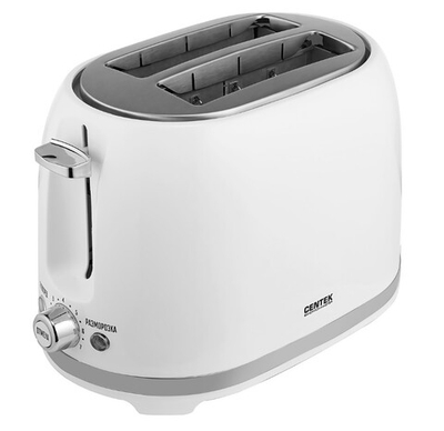 Тостер CENTEK CT-1432 7 уровней мощности, поддон для крошек, функции разморозка, мощность 850 Вт