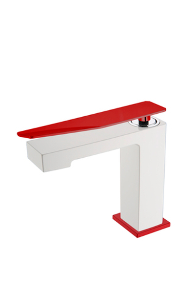 Смеситель для раковины низкий Boheme Q White-Red