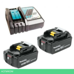 Аккумулятор с зарядным устройством для инструмента Makita BL1850B 18В 5Ач (191L74-5)