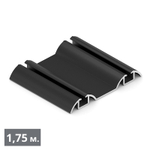 СТАНДАРТ Направляющая нижняя двухполозная (1,75 м) черный матовый (RAL) (AS0504) Aristo