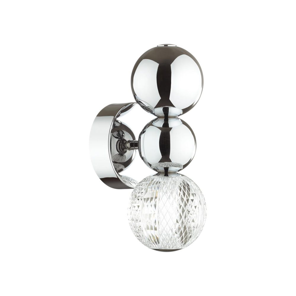 5007/4WL L-VISION ODL23 573 хром/прозрачный/металл/акрил Бра LED 4W 4000K 230Лм CRYSTAL